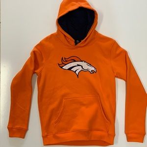Denver Broncos hoodie. NFL gear. Youth Large. Used